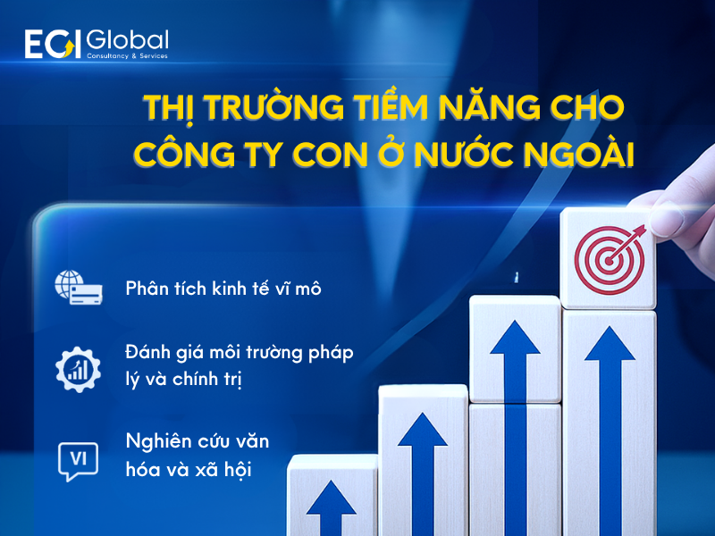 Thị trường tiềm năng cho công ty con ở nước ngoài