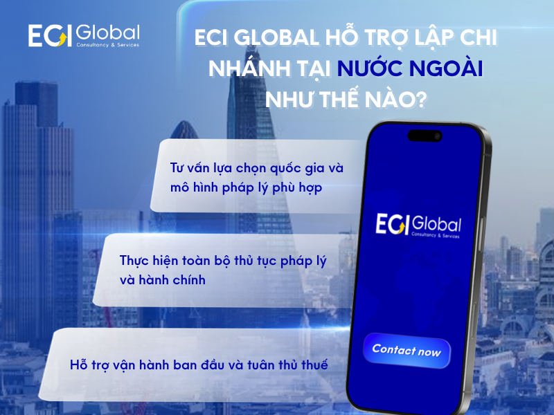 ECI Global hỗ trợ doanh nghiệp thành lập chi nhánh tại nước ngoài như thế nào?